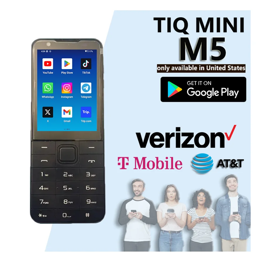 TIQ MINI M5 スマートフォン Android 13 3GB+32GB デュアルSIM タッチ